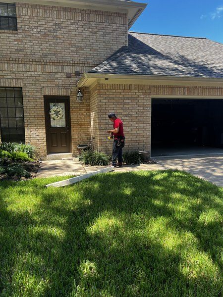 Mo City Gutters crew member on site during an installation